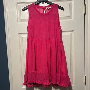 Charming Pink Sleeveless Dress